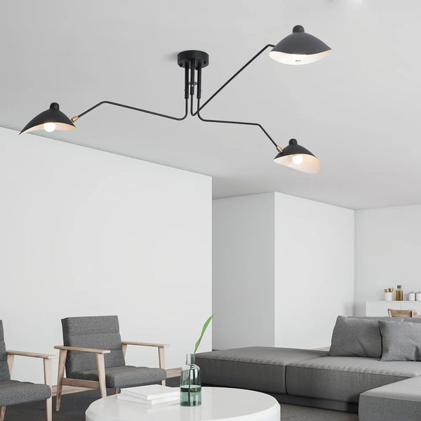 Damon Industrial Adjustable Arm Ceiling Light