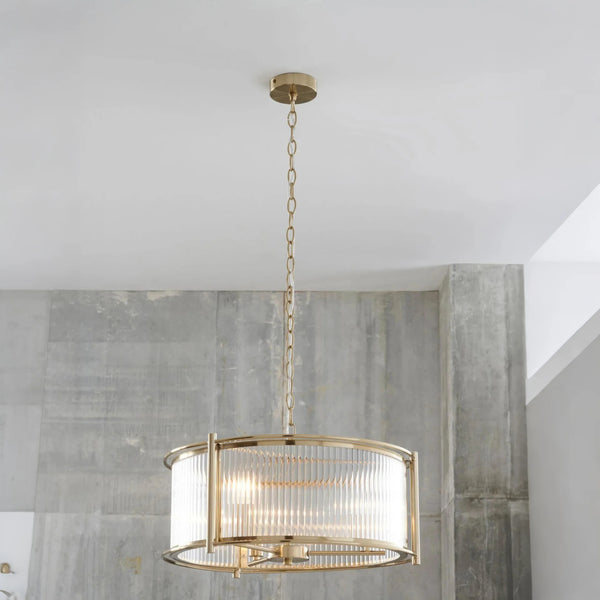 Sloane Modern Cylinder Glass Pendant Light